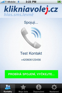 Mobilní aplikace kliknavolej.cz pro iOS Mobilní aplikace kliknavolej.cz pro iOS